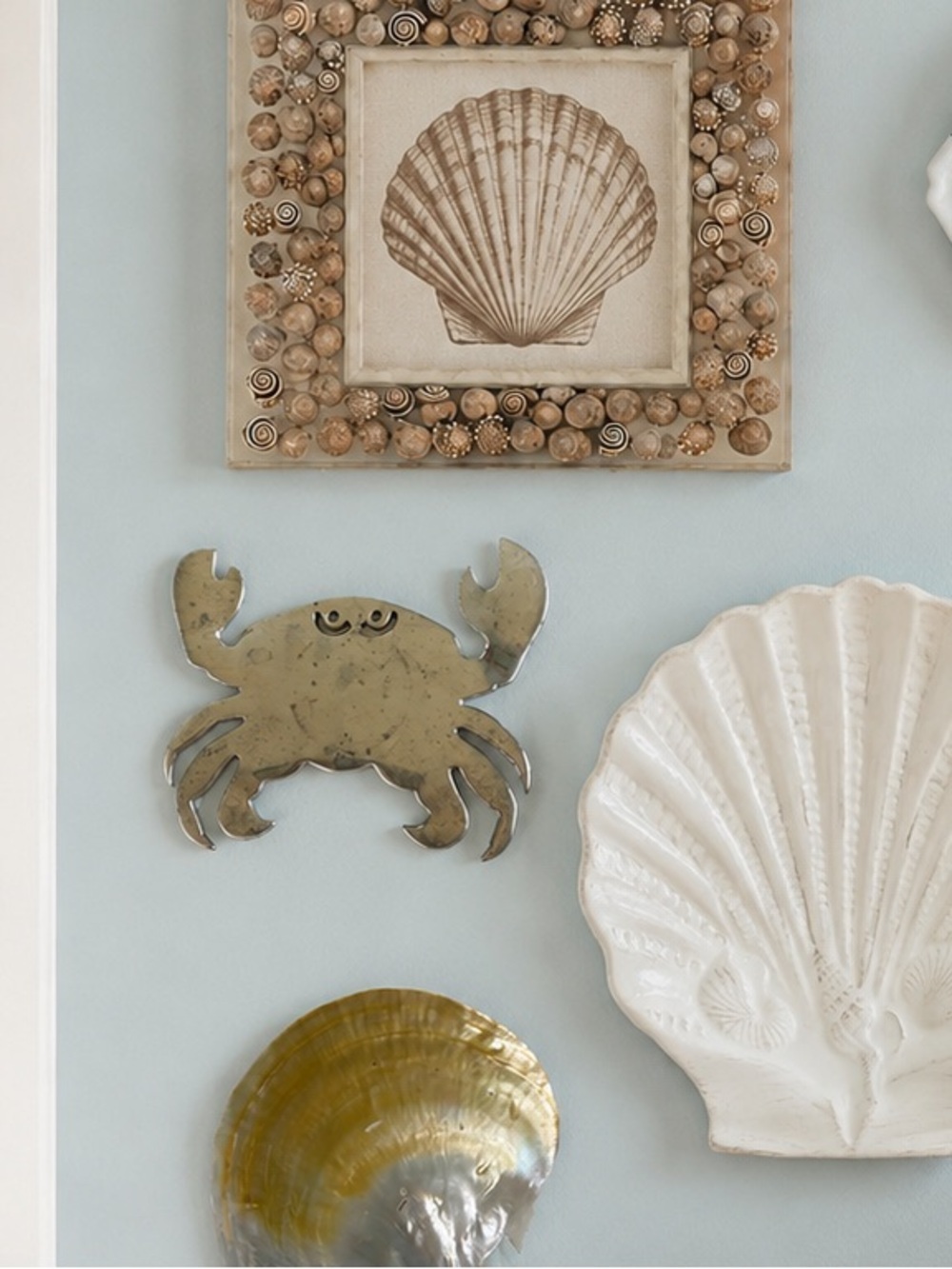 Coastal Crab Rustic Aluminum Trivet